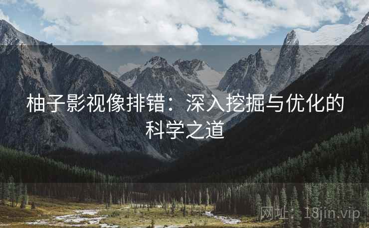 柚子影视像排错：深入挖掘与优化的科学之道